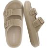 image:imageCUSHIONAIRE Fame Pillow Recovery Sandals for Women Adjustable Double Buckle Waterproof EVA Cloud Slides for WomenPutty