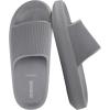 image:imageCUSHIONAIRE Feather EVA Mens Sandals  Slip On Recovery Slides Lightweight Water Shoes for MenGrey