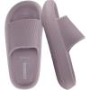 image:imageCUSHIONAIRE Feather EVA Slides for Women  Comfortable Slip On Womens Slippers Indoor Outdoor Shower Shoes Beach Essential Cloud SlidesIris