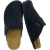 image:imageCUSHIONAIRE Hana  Genuine Leather Suede Classic Clog Womens Shoes  Slip On Mule Comfortable Shoes for WomenBlack