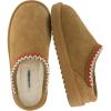 image:imageCUSHIONAIRE Keto Genuine Suede Leather Kids Slippers for Boys and Girls  Cozy SlipOn Mule House Shoes with Faux Fur Lining Cushioned Memory Foam ComfortChestnut