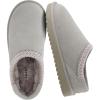 image:imageCUSHIONAIRE Keto Genuine Suede Leather Kids Slippers for Boys and Girls  Cozy SlipOn Mule House Shoes with Faux Fur Lining Cushioned Memory Foam ComfortGraylavender