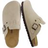 image:imageCUSHIONAIRE Kids Hana Cork footbed clog with Genuine Leather upper Faux Fur lining and ComfortStone Nubuck