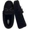 image:imageCUSHIONAIRE Star Womens Faux Sherpa Moccasin Slippers  Cozy IndoorOutdoor SlipOn with Memory Foam amp Durable Rubber Sole Wide Widths AvailableBlack