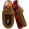 image:imageCUSHIONAIRE Stella Womens Moccasin Slippers  Faux Fur Lining Memory Foam amp Wide Widths AvailableBrown Combo