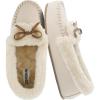 image:imageCUSHIONAIRE Stella Womens Moccasin Slippers  Faux Fur Lining Memory Foam amp Wide Widths AvailableKhaki