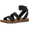 image:imageCUSHIONAIRE Womens Indego Stretch SandalBlack