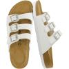 image:imageCUSHIONAIRE Womens Lela Cork footbed Sandal with ComfortWhite
