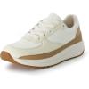 image:imageCUSHIONAIRE Womens Score lace up Sneaker Comfort Foam Wide Widths AvailableWhiteTan
