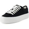 image:imageCUSHIONAIRE Womens Tag Low top Canvas Sneaker Memory FoamBlack Canvas