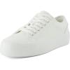 image:imageCUSHIONAIRE Womens Tag Low top Canvas Sneaker Memory FoamWhiteWhite