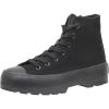 image:imageCUSHIONAIRE Womens Vespa high top Canvas Sneaker Memory Foam and Side ZipperBlackBlack Zip