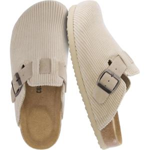 image:imageCUSHIONAIRE Hana Womens Clogs  Comfortable Vegan Suede Clogs for Women  Slip On Potato Shoes with Cork Footbed amp Arch Support  Memory Foam Wide Widths AvailableBeige Corduroy