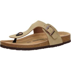 image:imageCUSHIONAIRE Mens Leah Cork footbed Sandal with ComfortTaupe Nubuck