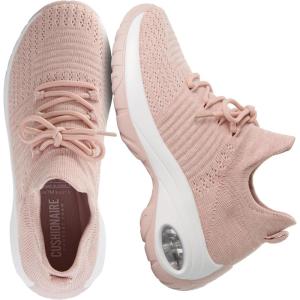 image:imageCUSHIONAIRE Womens Blaze Stretch Knit Slip on lace Sneaker Memory Foam amp LiteSole TechnologyBlush