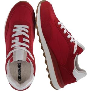 image:imageCUSHIONAIRE Womens Kicks lace up Nylon Sneaker Comfort Foam Wide Widths AvailableRed
