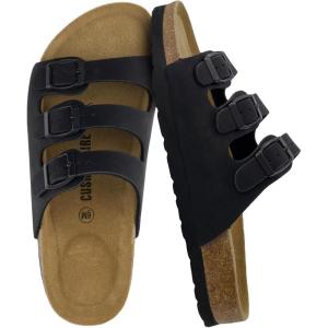 image:imageCUSHIONAIRE Womens Lela Cork footbed Sandal with ComfortBlack