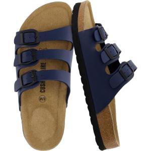 image:imageCUSHIONAIRE Womens Lela Cork footbed Sandal with ComfortNavy Nappa