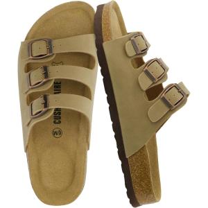 image:imageCUSHIONAIRE Womens Lela Cork footbed Sandal with ComfortTaupe