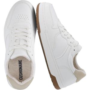 image:imageCUSHIONAIRE Womens Serve lace up Sneaker Comfort Foam Wide Widths AvailableWhite
