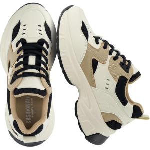 image:imageCUSHIONAIRE Womens Strike Chunky Sneaker Memory Foam Wide Widths AvailableBeigeBlack