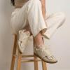image:imageCUSHIONAIRE Belinda Womens Lace Detail Casual Sneakers  Elegant Ribbon LaceUp Shoes with Memory FoamBeige