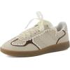 image:imageCUSHIONAIRE Belinda Womens Lace Detail Casual Sneakers  Elegant Ribbon LaceUp Shoes with Memory FoamBeige