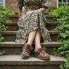 image:imageCUSHIONAIRE Belinda Womens Lace Detail Casual Sneakers  Elegant Ribbon LaceUp Shoes with Memory FoamBrown