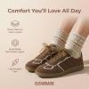 image:imageCUSHIONAIRE Belinda Womens Lace Detail Casual Sneakers  Elegant Ribbon LaceUp Shoes with Memory FoamBrown