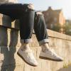 image:imageCUSHIONAIRE Belinda Womens Lace Detail Casual Sneakers  Elegant Ribbon LaceUp Shoes with Memory FoamIvory Vegan Suede