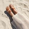 image:imageCUSHIONAIRE Bhendi Womens Espadrille Slide Sandal  Faux Leather Double Strap with JuteWrapped Sole amp Cushioned FootbedCognac