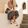 image:imageCUSHIONAIRE Bhendi Womens Espadrille Slide Sandal  Faux Leather Double Strap with JuteWrapped Sole amp Cushioned FootbedIvory