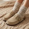 image:imageCUSHIONAIRE Canoe Genuine Suede Clogs for Women Footwear with Moc Toe Design  Casual Slip On Womens ShoesBeige