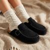 image:imageCUSHIONAIRE Canoe Genuine Suede Clogs for Women Footwear with Moc Toe Design  Casual Slip On Womens ShoesBlack