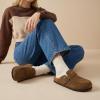 image:imageCUSHIONAIRE Canoe Genuine Suede Clogs for Women Footwear with Moc Toe Design  Casual Slip On Womens ShoesBrown