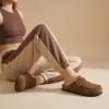 image:imageCUSHIONAIRE Canoe Genuine Suede Clogs for Women Footwear with Moc Toe Design  Casual Slip On Womens ShoesBrown