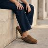 image:imageCUSHIONAIRE Canoe Genuine Suede Clogs for Women Footwear with Moc Toe Design  Casual Slip On Womens ShoesBrown