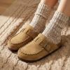 image:imageCUSHIONAIRE Canoe Genuine Suede Clogs for Women Footwear with Moc Toe Design  Casual Slip On Womens ShoesCamel