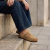 image:imageCUSHIONAIRE Canoe Genuine Suede Clogs for Women Footwear with Moc Toe Design  Casual Slip On Womens ShoesCamel