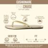 image:imageCUSHIONAIRE Cruise Lightweight Womens Flip Flops Comfortable Beach Sandals for Women with Cushioned Footbed amp Flexible Slip On DesignGold Smooth