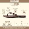image:imageCUSHIONAIRE Cruise Lightweight Womens Flip Flops Comfortable Beach Sandals for Women with Cushioned Footbed amp Flexible Slip On DesignLeopard Smooth