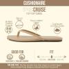 image:imageCUSHIONAIRE Cruise Lightweight Womens Flip Flops Comfortable Beach Sandals for Women with Cushioned Footbed amp Flexible Slip On DesignNude Smooth
