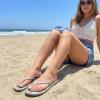 image:imageCUSHIONAIRE Cruise Lightweight Womens Flip Flops Comfortable Beach Sandals for Women with Cushioned Footbed amp Flexible Slip On DesignRed