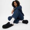 image:imageCUSHIONAIRE Fondu Genuine Leather Mule Clogs for Women Comfortable Slip On Womens Shoes with Penny Strap Accent and Memory Foam FootbedBlack