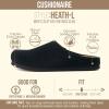 image:imageCUSHIONAIRE Heath Genuine Suede Leather Mens Clogs with Memory Foam Comfort Easy Slip On Slides for MenBlack