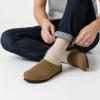 image:imageCUSHIONAIRE Heath Genuine Suede Leather Mens Clogs with Memory Foam Comfort Easy Slip On Slides for MenBrown