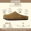 image:imageCUSHIONAIRE Heath Genuine Suede Leather Mens Clogs with Memory Foam Comfort Easy Slip On Slides for MenBrown