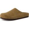 image:imageCUSHIONAIRE Heath Genuine Suede Leather Mens Clogs with Memory Foam Comfort Easy Slip On Slides for MenBrown