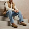 image:imageCUSHIONAIRE Heath Genuine Suede Leather Mens Clogs with Memory Foam Comfort Easy Slip On Slides for MenBrown