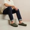 image:imageCUSHIONAIRE Heath Genuine Suede Leather Mens Clogs with Memory Foam Comfort Easy Slip On Slides for MenOlive